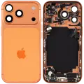 Back Housing W/ Charging Port Flex & Small Parts For iPhone 17 Pro (US Version) (Used OEM Pull: Grade C) (Cosmic Orange)