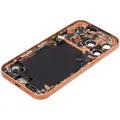 Back Housing W/ Charging Port Flex & Small Parts For iPhone 17 Pro (US Version) (Used OEM Pull: Grade C) (Cosmic Orange)