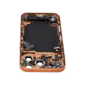 Back Housing W/ Charging Port Flex & Small Parts For iPhone 17 Pro (US Version) (Used OEM Pull: Grade C) (Cosmic Orange)