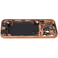 Back Housing W/ Charging Port Flex & Small Parts For iPhone 17 Pro (US Version) (Used OEM Pull: Grade C) (Cosmic Orange)