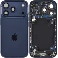 Back Housing W/ Charging Port Flex & Small Parts For iPhone 17 Pro (US Version) (Used OEM Pull: Grade C) (Deep Blue)