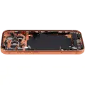 Back Housing W/ Charging Port Flex & Small Parts For iPhone 17 Pro (EU / Global Version) (Used OEM Pull: Grade B) (Cosmic Orange)