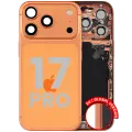 Back Housing W/ Charging Port Flex & Small Parts For iPhone 17 Pro (EU / Global Version) (Used OEM Pull: Grade C) (Cosmic Orange)