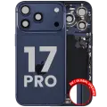 Back Housing W/ Charging Port Flex & Small Parts For iPhone 17 Pro (EU / Global Version) (Used OEM Pull: Grade C) (Deep Blue)