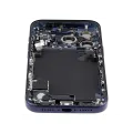Back Housing W/ Charging Port Flex & Small Parts For iPhone 17 Pro (EU / Global Version) (Used OEM Pull: Grade C) (Deep Blue)