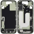 Mid-Frame Housing W/ Charging Port Flex & Small Parts For iPhone 17 (EU / Global Version) (Used OEM Pull: Grade B) (Sage)