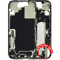 Mid-Frame Housing W/ Charging Port Flex & Small Parts For iPhone 17 (EU / Global Version) (Used OEM Pull: Grade B) (Sage)