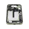 Mid-Frame Housing W/ Charging Port Flex & Small Parts For iPhone 17 (EU / Global Version) (Used OEM Pull: Grade B) (Sage)