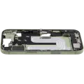 Mid-Frame Housing W/ Charging Port Flex & Small Parts For iPhone 17 (EU / Global Version) (Used OEM Pull: Grade B) (Sage)