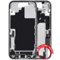 Mid-Frame Housing W/ Charging Port Flex & Small Parts For iPhone 17 (EU / Global Version) (Used OEM Pull: Grade B) (White)