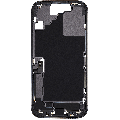 Mid-Frame Housing W/ Charging Port Flex & Small Parts For iPhone 17 (EU / Global Version) (Used OEM Pull: Grade B) (Black)
