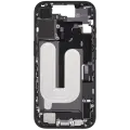 Mid-Frame Housing W/ Charging Port Flex & Small Parts For iPhone 17 (EU / Global Version) (Used OEM Pull: Grade B) (Black)