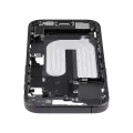 Mid-Frame Housing W/ Charging Port Flex & Small Parts For iPhone 17 (EU / Global Version) (Used OEM Pull: Grade B) (Black)