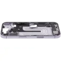 Mid-Frame Housing W/ Charging Port Flex & Small Parts For iPhone 17 (US Version) (Used OEM Pull: Grade C) (Lavender)