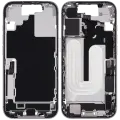 Mid-Frame Housing W/ Charging Port Flex & Small Parts For iPhone 17 (US Version) (Used OEM Pull: Grade C) (White)