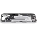 Mid-Frame Housing W/ Charging Port Flex & Small Parts For iPhone 17 (US Version) (Used OEM Pull: Grade C) (White)