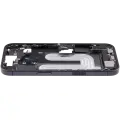 Mid-Frame Housing W/ Charging Port Flex & Small Parts For iPhone 17 (US Version) (Used OEM Pull: Grade C) (Black)