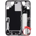 Mid-Frame Housing W/ Charging Port Flex & Small Parts For iPhone 17 (US Version) (Used OEM Pull: Grade B) (White)