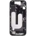 Mid-Frame Housing W/ Charging Port Flex & Small Parts For iPhone 17 (US Version) (Used OEM Pull: Grade B) (Black)