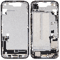 Mid-Frame Housing W/ Charging Port Flex & Small Parts For iPhone 16e / 17e (US Version) (Used OEM Pull: Grade C) (White)