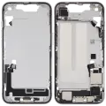 Mid-Frame Housing W/ Charging Port Flex & Small Parts For iPhone 16e / 17e (US Version) (Used OEM Pull: Grade A) (White)