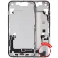 Mid-Frame Housing W/ Charging Port Flex & Small Parts For iPhone 16e / 17e (US Version) (Used OEM Pull: Grade A) (White)