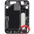 Mid-Frame Housing W/ Charging Port Flex & Small Parts For iPhone 17 (EU / Global Version) (Used OEM Pull: Grade C) (Black)