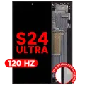 OLED Assembly With Frame For Samsung Galaxy S24 Ultra (US & International Version) (Aftermarket Pro) (120Hz) (Titanium Black)