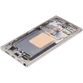 OLED Assembly With Frame For Samsung Galaxy S24 Ultra (US & International Version) (Aftermarket Pro) (120Hz) (Titanium Yellow)