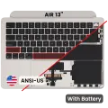 Top Case with Battery and Keyboard (ANSI US) For MacBook Air 13" A3240 (2025) (Used OEM Pull: Grade B) (Gold)