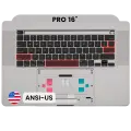 Top Case with Keyboard (ANSI US) For MacBook Pro 16" A2141 (2019) (Used OEM Pull: Grade A) (Space Gray)