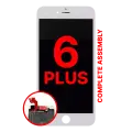 Complete LCD Assembly For iPhone 6 Plus (With Front Camera: Prox Sensor & Ear Speaker) (Aftermarket Pro: XO7) (White)