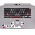 Top Case with Keyboard (ANSI US) For MacBook Pro 16" A2141 (2019) (OEM New) (Space Gray)