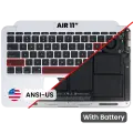 Top Case with Battery and Keyboard (ANSI US) For MacBook Air 11" A1465 (2013-2015) (Used OEM Pull: Grade A)
