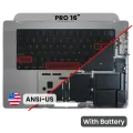 Top Case with Battery and Keyboard (ANSI US) For MacBook Pro 16" A2780 (2023) (Genuine OEM) (Space Gray)