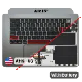 Top Case with Battery and Keyboard (ANSI US) For MacBook Air 15" A3114 (2024) (Space Gray)