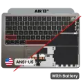 Top Case with Battery and Keyboard (ANSI US) For MacBook Air 13" A3113 (2024) (Space Gray)