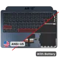 Top Case with Battery and Keyboard (ANSI US) For MacBook Air 13" A3113 (2024) (Midnight)
