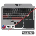 Top Case with Battery and Keyboard (ANSI US) For MacBook Pro 13" A1708 (2016) (OEM New) (Space Gray)