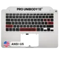 Top Case with Keyboard (ANSI US) For MacBook Pro 13" A1278 (2011) (Used OEM Pull: Grade A)