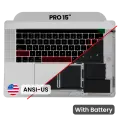 Top Case with Battery and Keyboard (ANSI US) For MacBook Pro 15" A1707 (2016-2017) (Used OEM Pull: Grade A) (Space Gray)