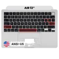 Top Case with Keyboard (ANSI US) For MacBook Air 13" A2681 (2022) (Used OEM Pull: Grade B) (Silver)