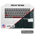 Top Case with Battery and Keyboard (ANSI US) For MacBook Pro 15" A1398 (2012-2013)