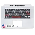 Top Case with Keyboard (ANSI US) For MacBook Pro 15" A1286 (2009)