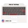 Top Case with Keyboard (ANSI US) For MacBook Pro 13" A1708 (2016-2017) (OEM New) (Silver)