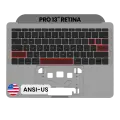 Top Case with Keyboard (ANSI US) For MacBook Pro 13" A1708 (2016-2017) (OEM New) (Space Gray)