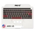 Top Case with Keyboard (ANSI US) For MacBook Pro 13" A1706 (2016-2017) (OEM New) (Silver)