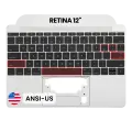 Top Case with Keyboard (ANSI US) and Microphone For MacBook 12" A1534 (2016-2017) (OEM New) (Silver)