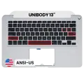 Top Case with Keyboard (ANSI US) For MacBook 13" A1278 (2008) (OEM New)